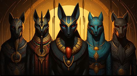  Zoomorphic Gods: An Illustrated Exploration into Ancient Egyptian Deities and Their Animal Counterparts - Unearthing the Mystical Beasts Within